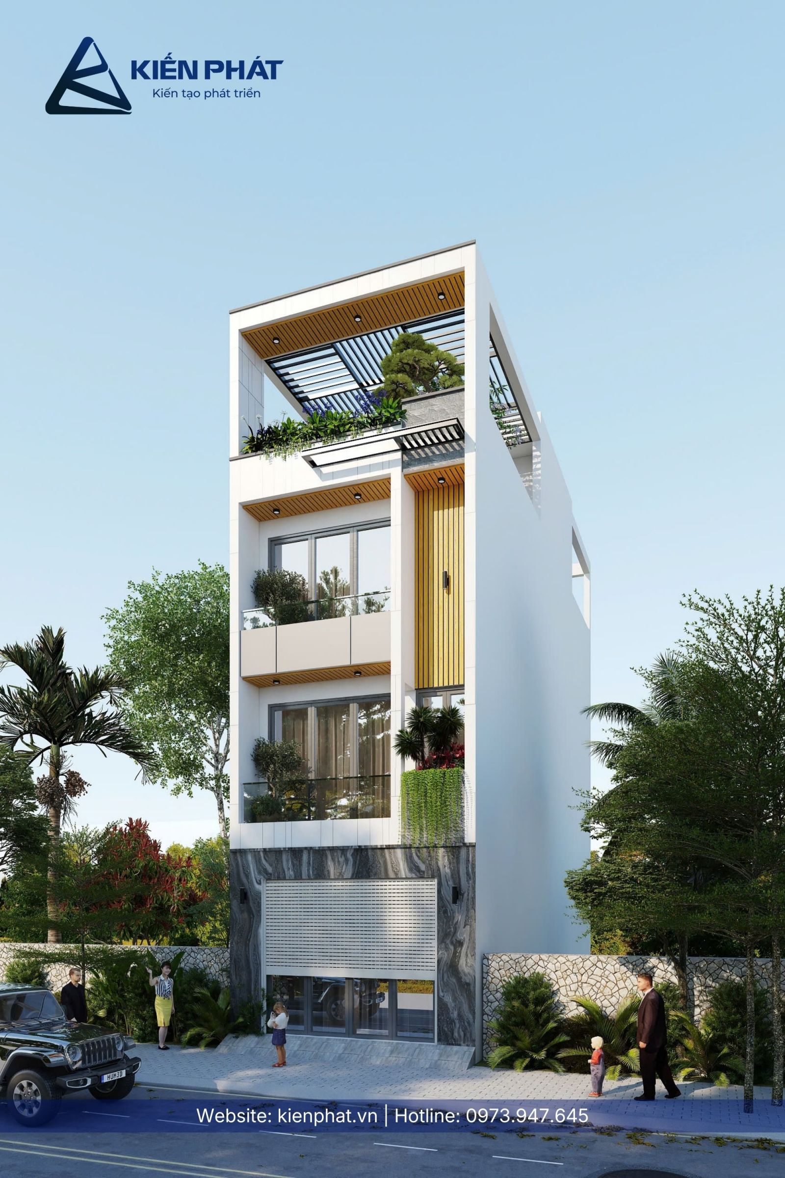 Nhà phố 1 trệt 2 lầu 1 tum tại quận 12 - Chị Hằng