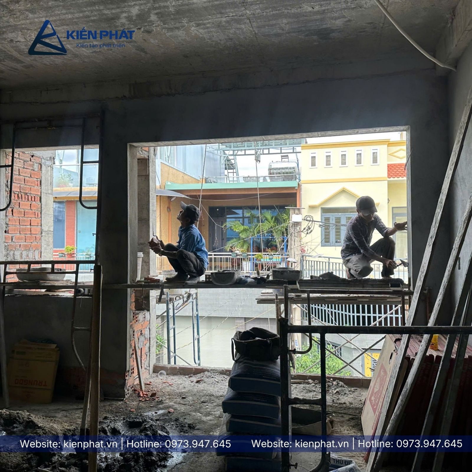 nhà phố 1 trệt 2 lầu 1 tum tại Quận 12 của chị Hằng