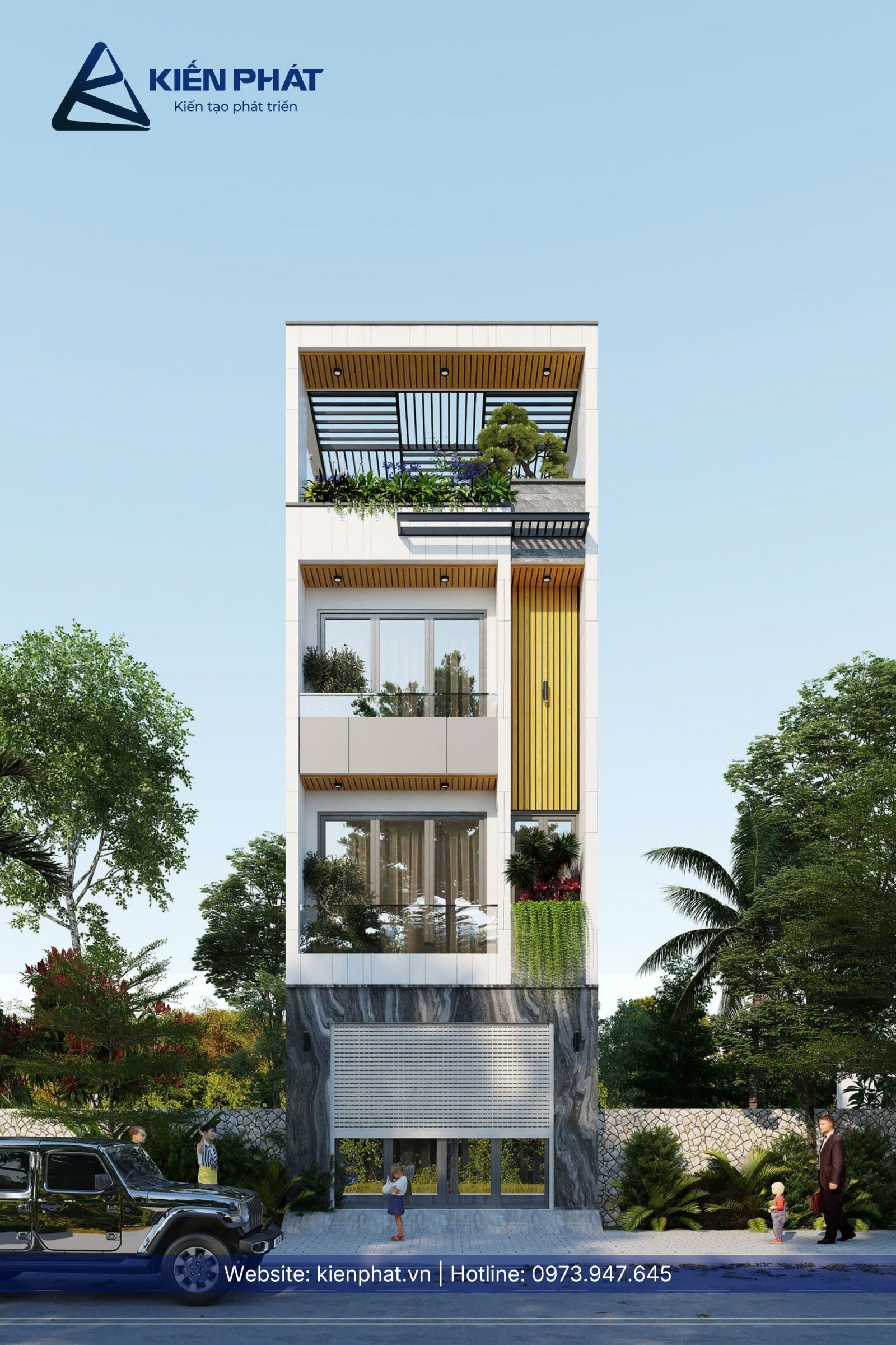Nhà phố 1 trệt 2 lầu 1 tum tại quận 12 - Chị Hằng
